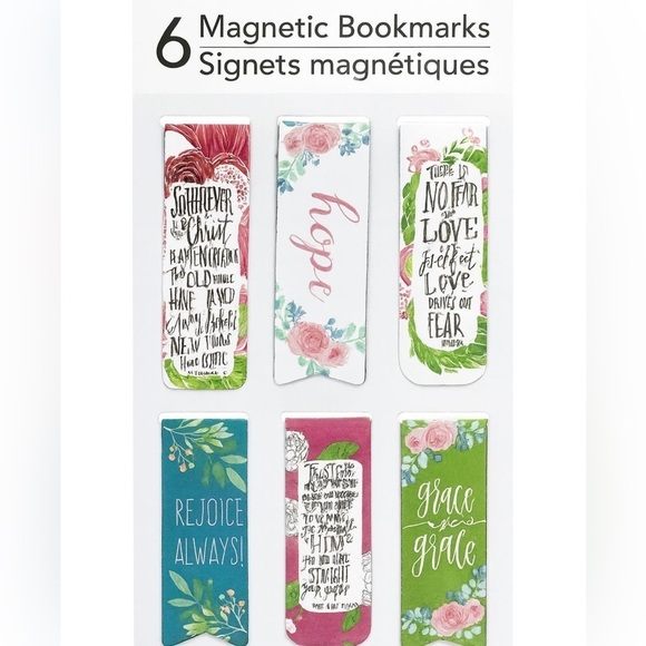 Other - 📚 Floral and Inspirational Magnetic Bookmarks 📚🤓